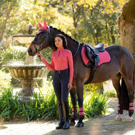 Suede GP Saddle Pad Cranberry