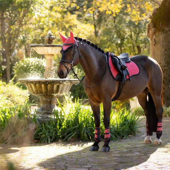 Suede GP Saddle Pad Cranberry