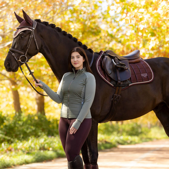 Loire Close Contact Saddle Pad Damson