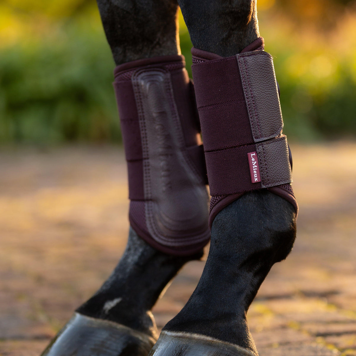 Arika Mesh Brushing Boots Damson