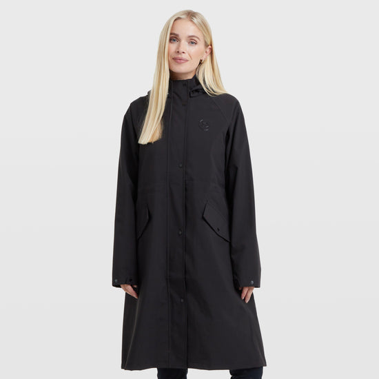 Women's Wet Weather Long Jacket Black