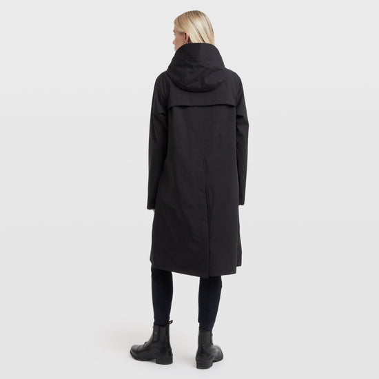 Women's Wet Weather Long Jacket Black