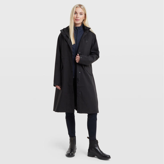 Women's Wet Weather Long Jacket Black