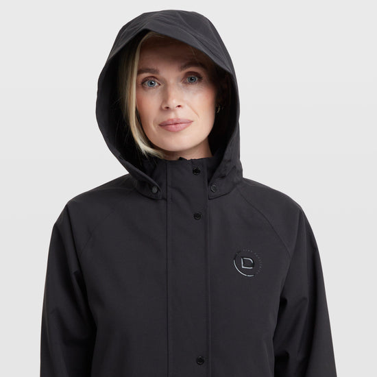 Women's Wet Weather Long Jacket Black