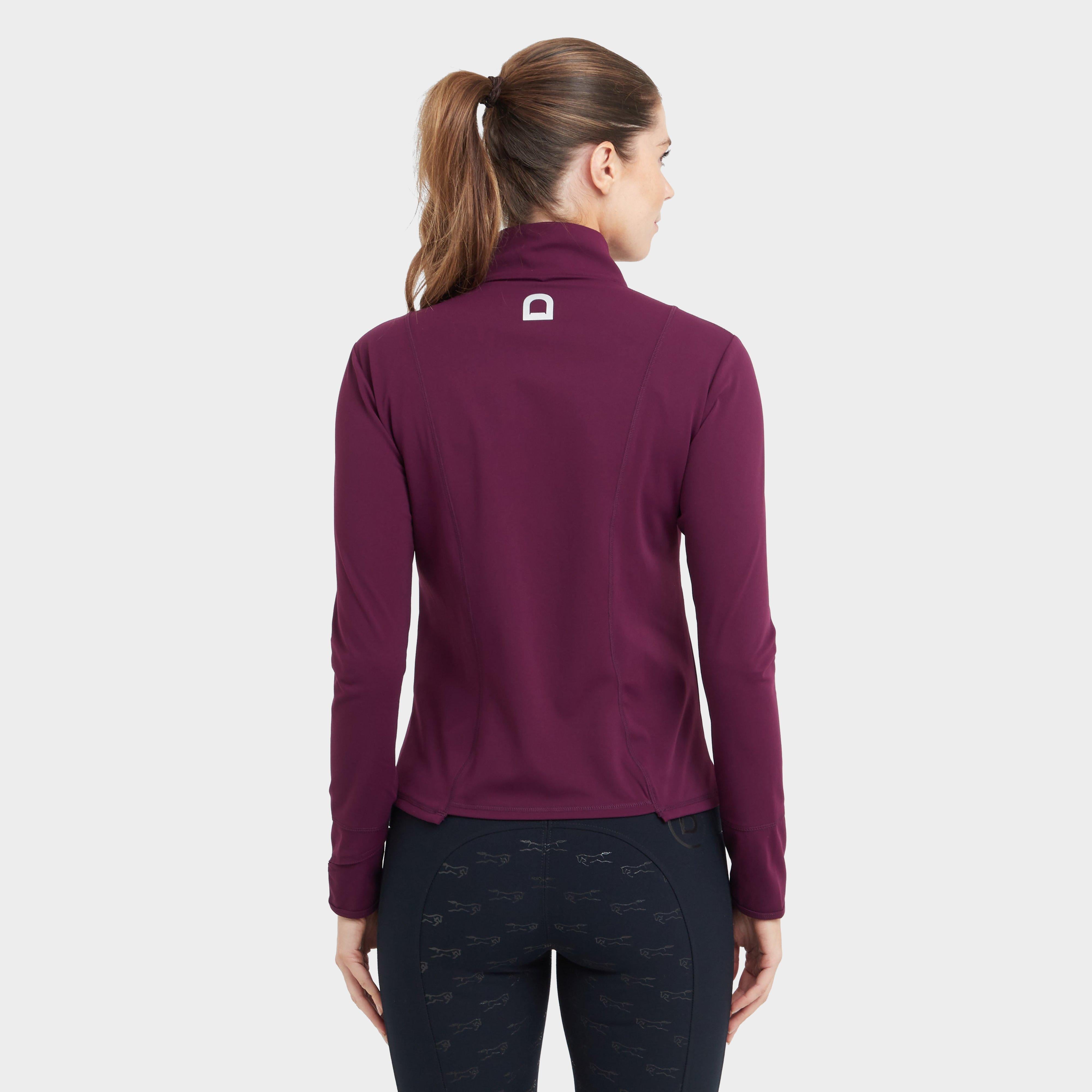 Womens Versatile Fitted Zip Through Jacket Purple Violet