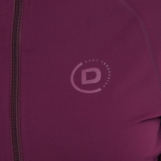 Womens Versatile Fitted Zip Through Jacket Purple Violet