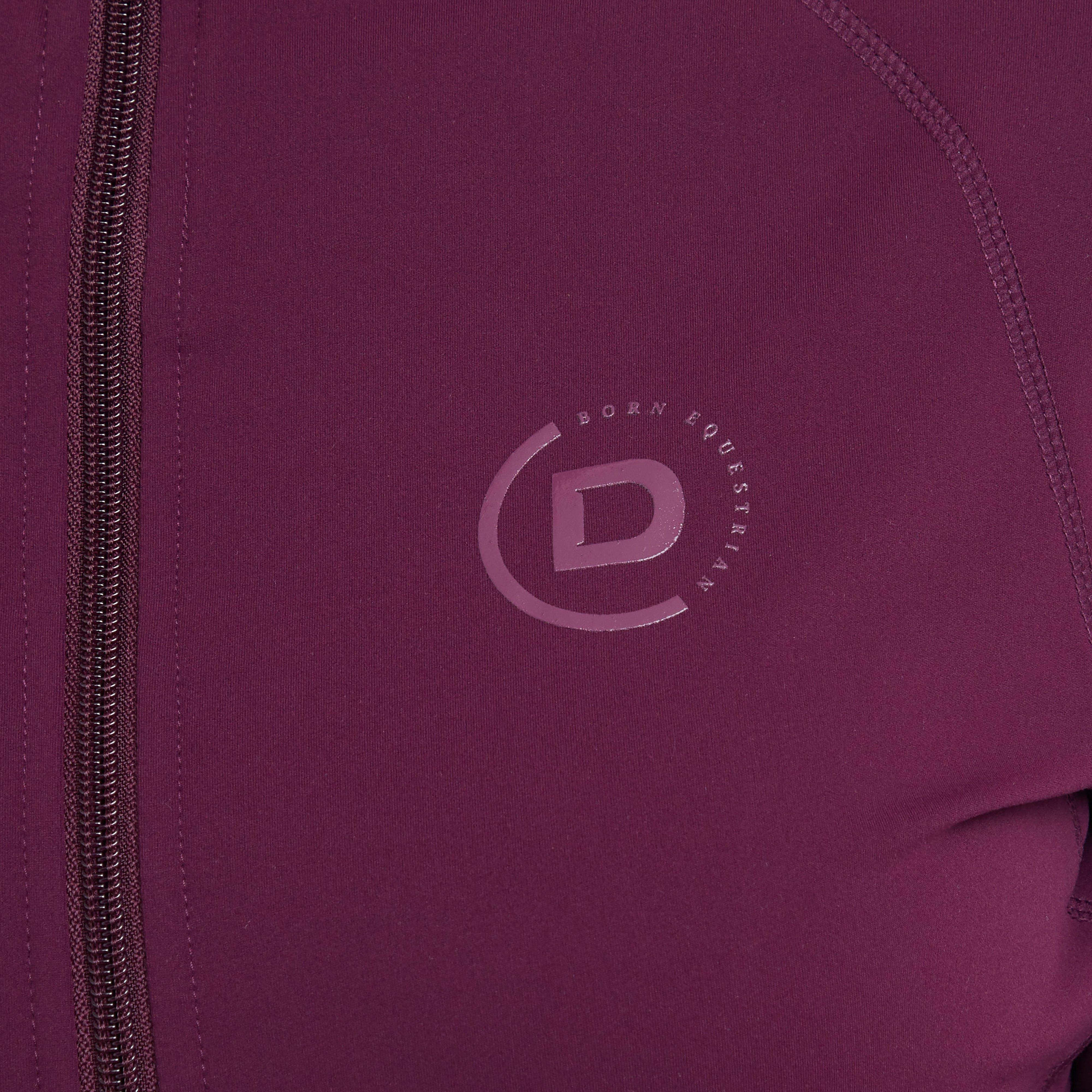 Womens Versatile Fitted Zip Through Jacket Purple Violet