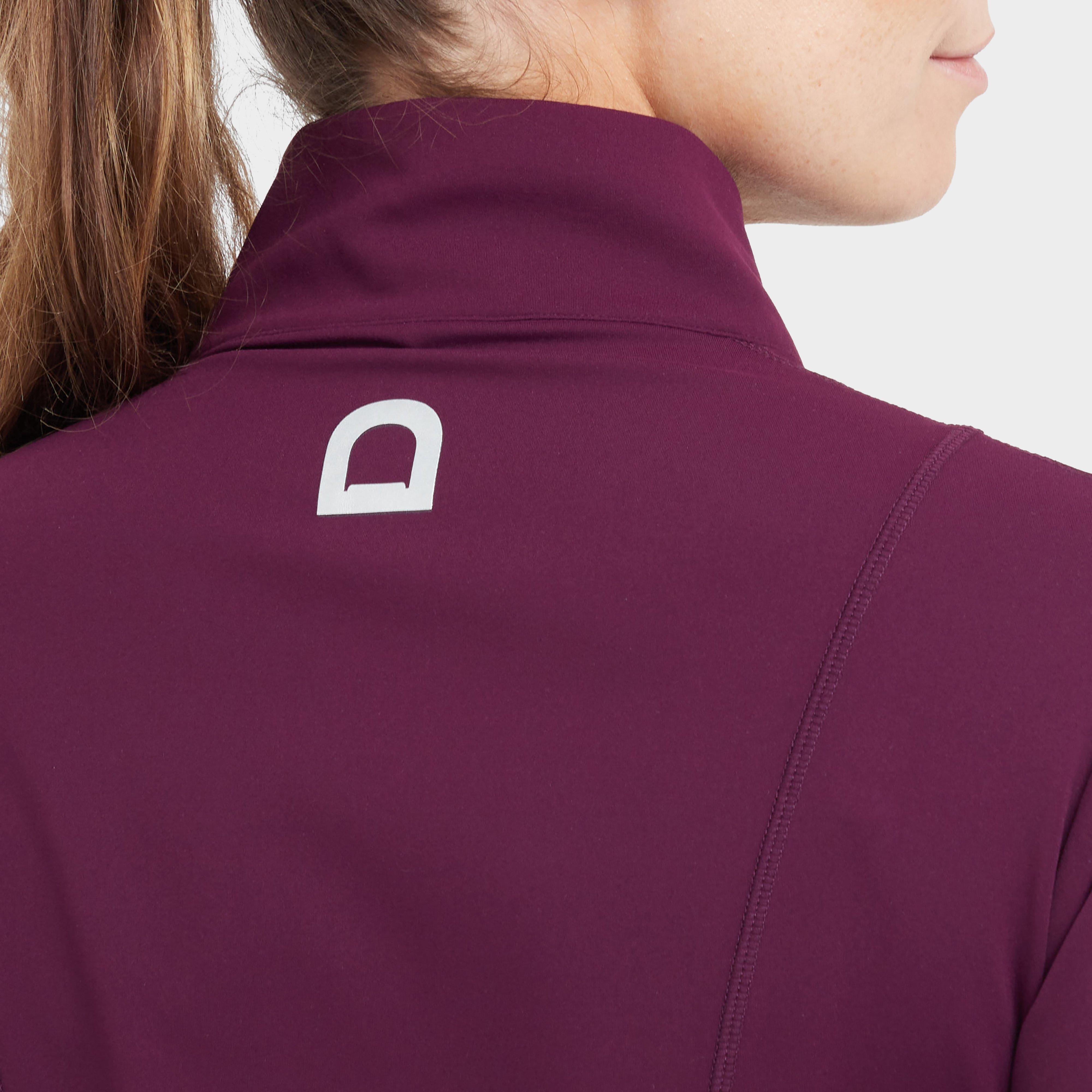 Womens Versatile Fitted Zip Through Jacket Purple Violet