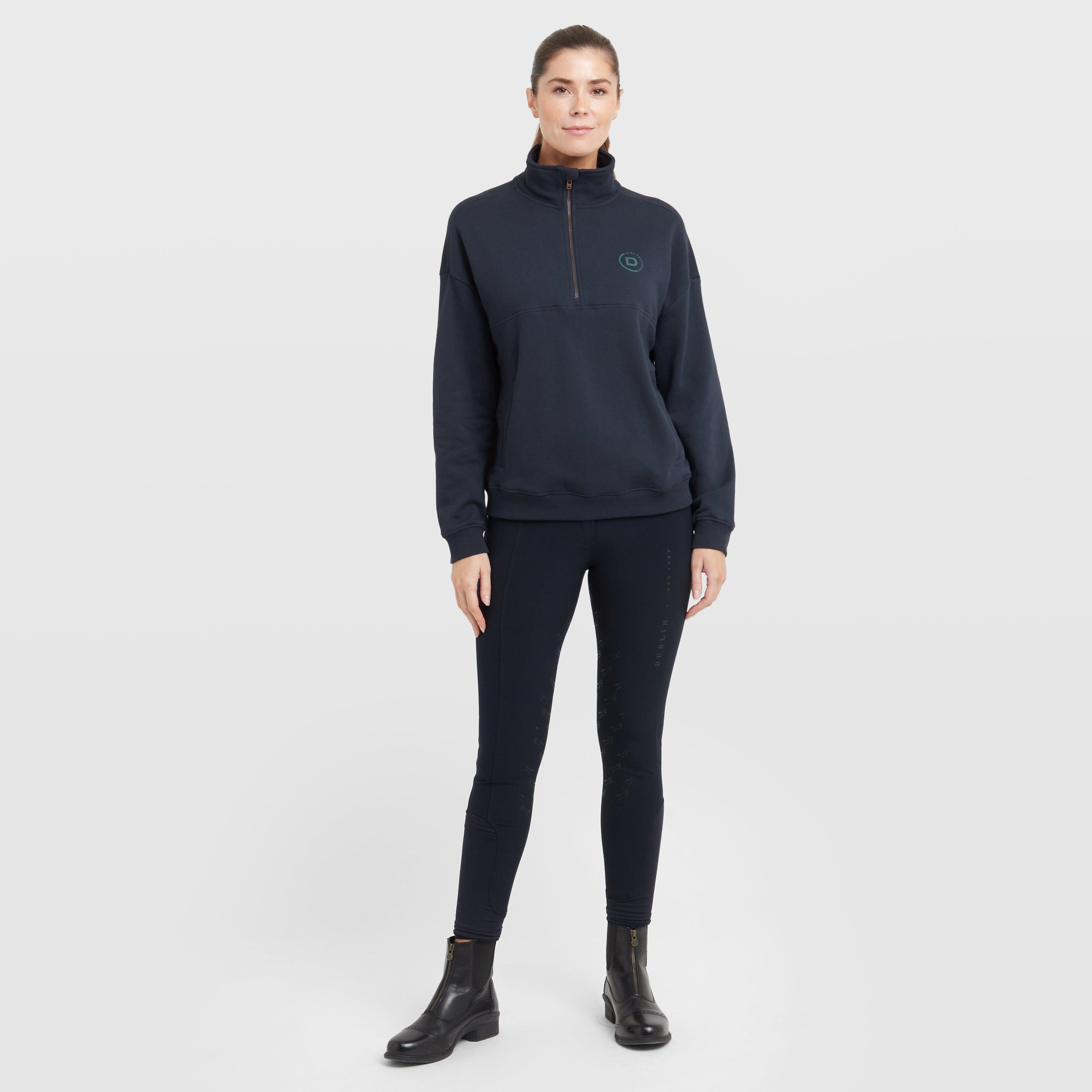 Womens 1/4 Zip Fleece Pullover Navy