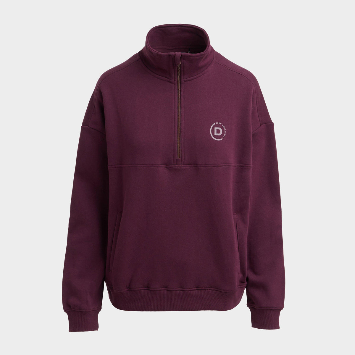 Womens 1/4 Zip Fleece Pullover Purple Violet