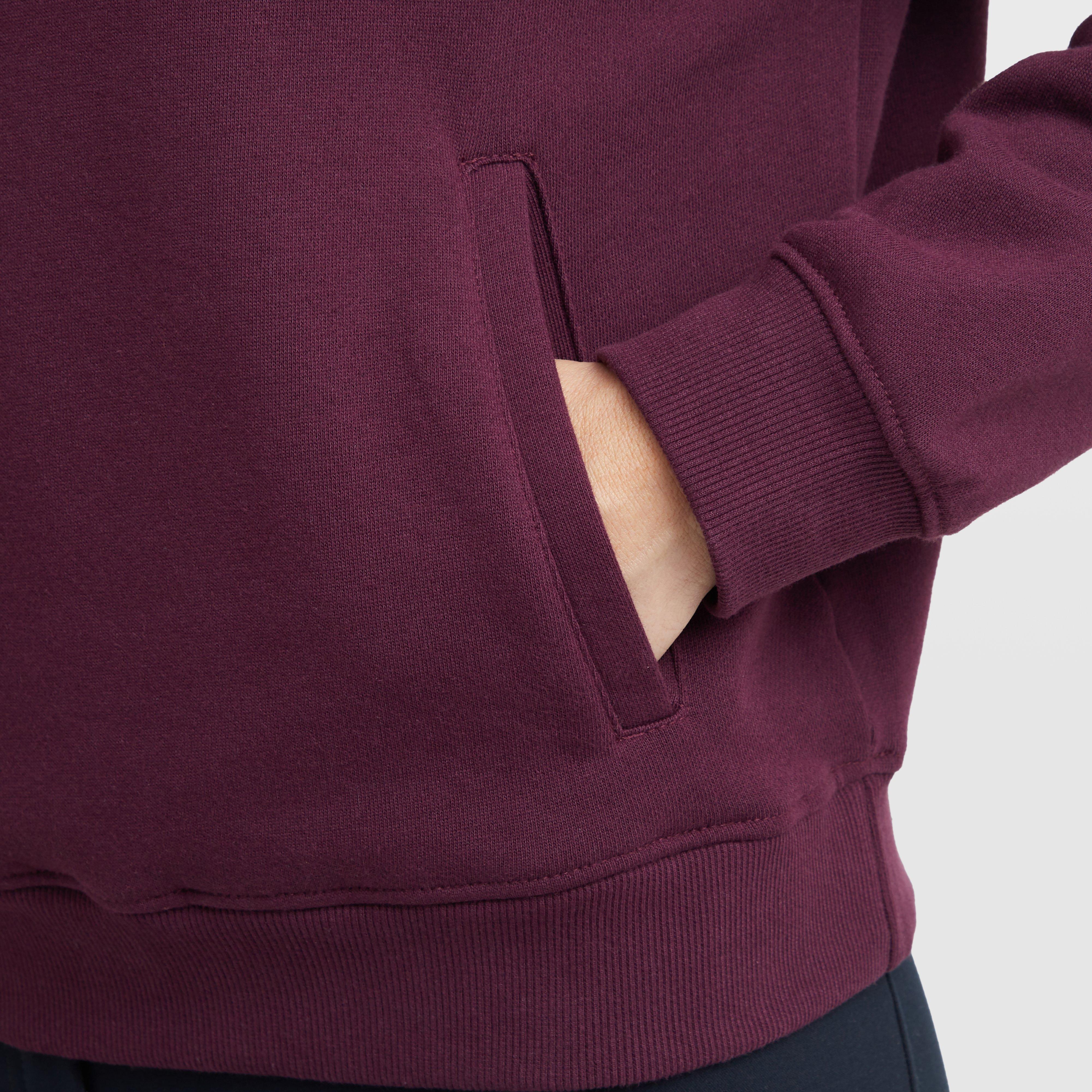 Womens 1/4 Zip Fleece Pullover Purple Violet