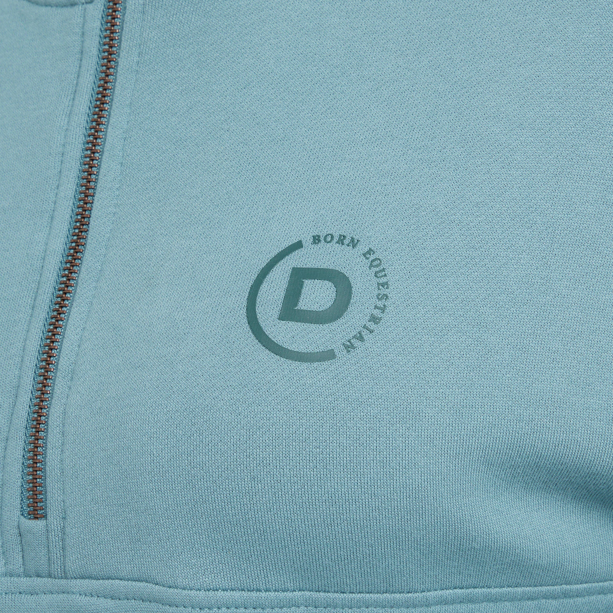 Womens the 1/4 Zip Hooded Fleece Pullover Washed Teal