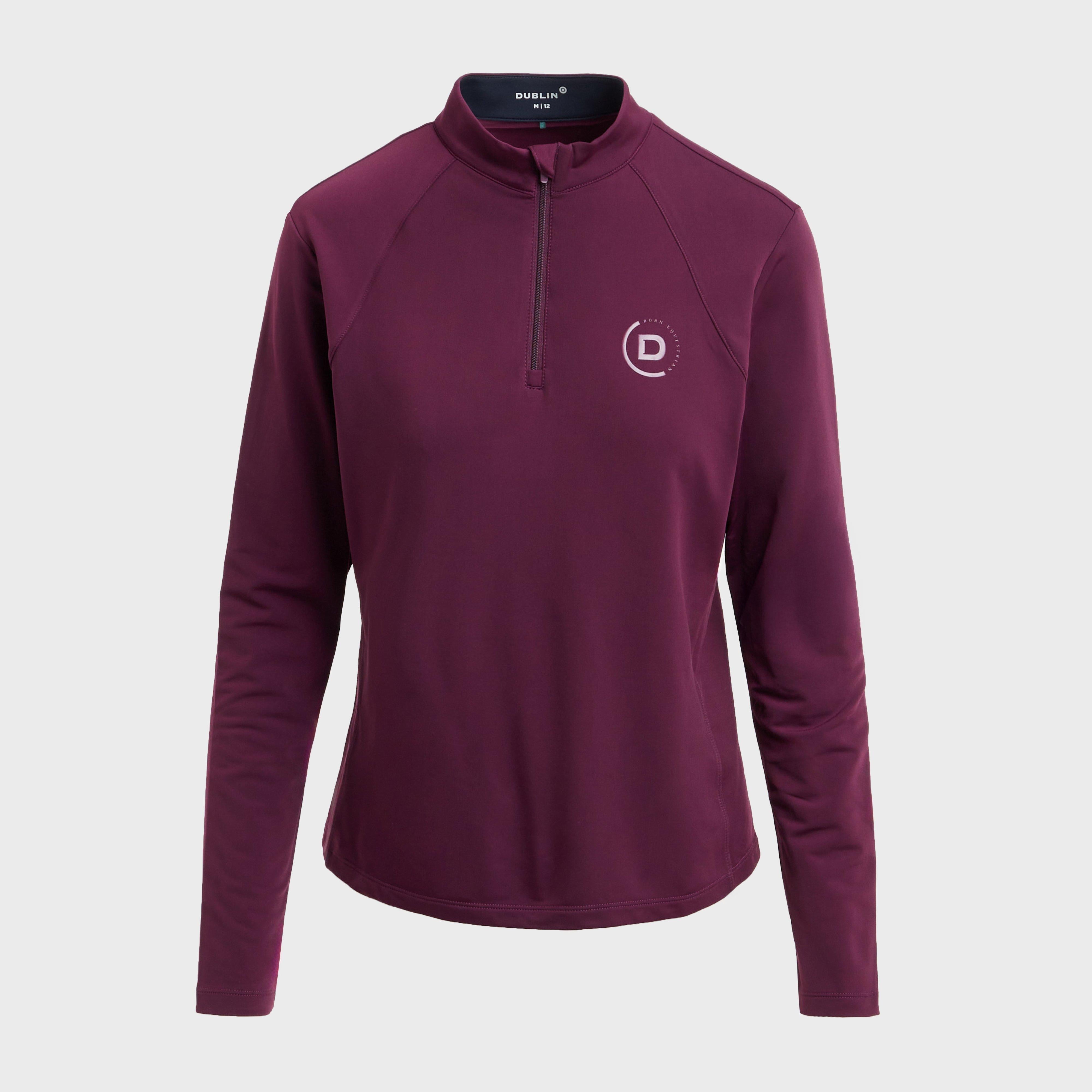 Women's Brushed Long Sleeve Mid Layer Purple