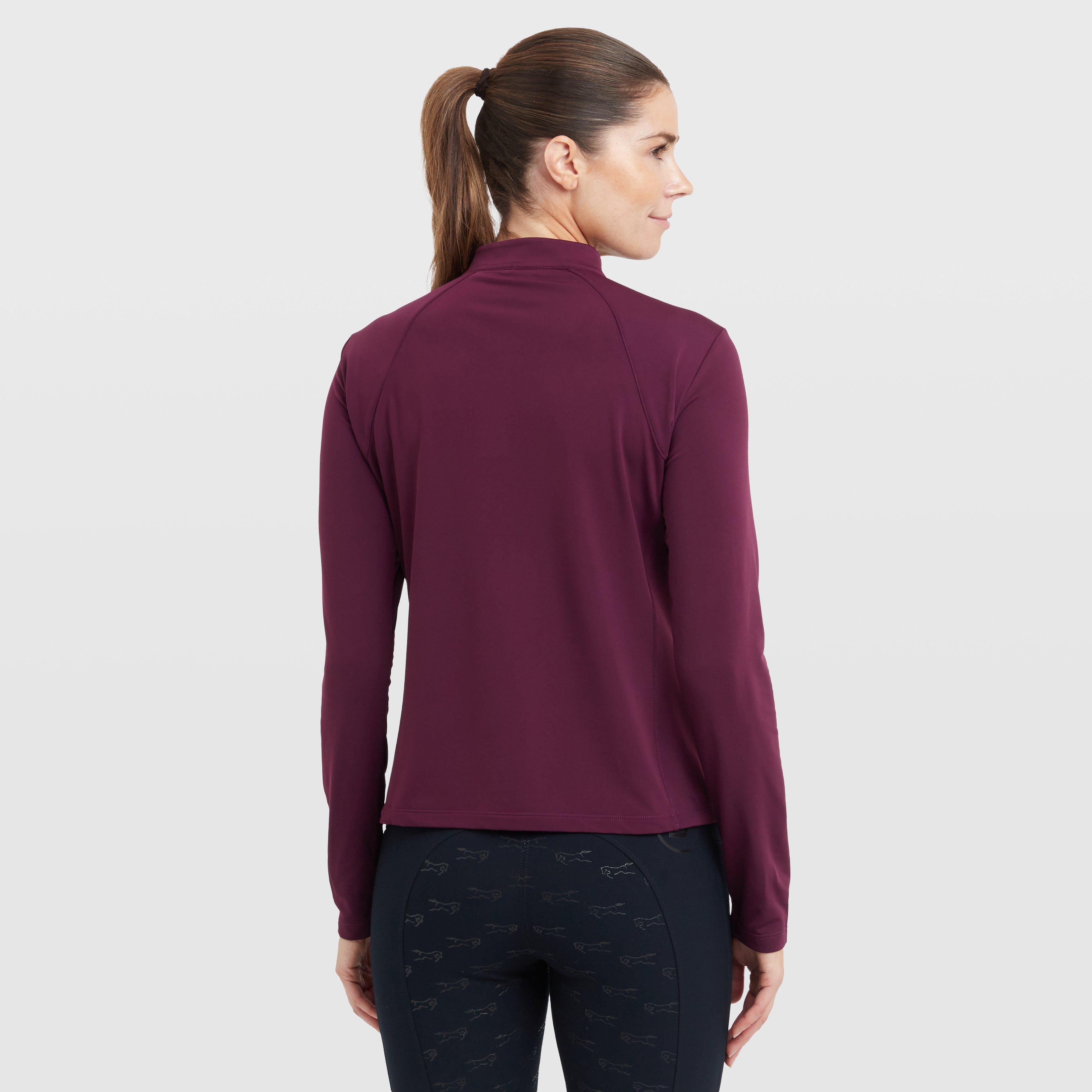 Women's Brushed Long Sleeve Mid Layer Purple