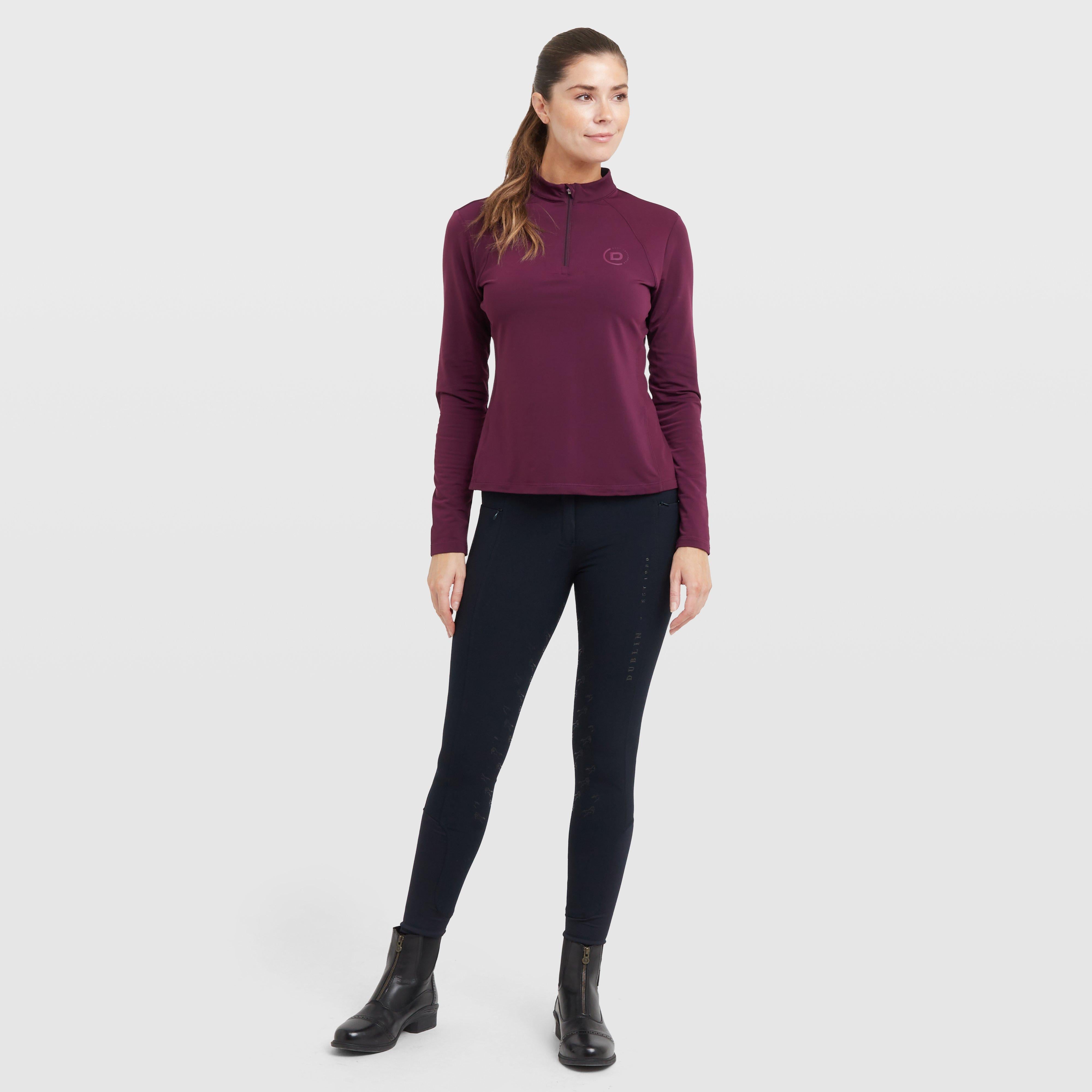 Women's Brushed Long Sleeve Mid Layer Purple