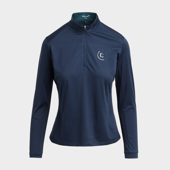 Womens Breathable Long Sleeve Top Navy