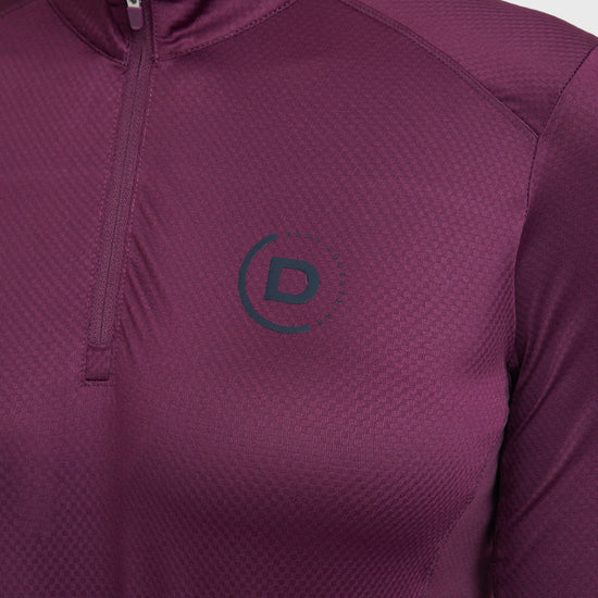 Womens Breathable Long Sleeve Top Purple Violet