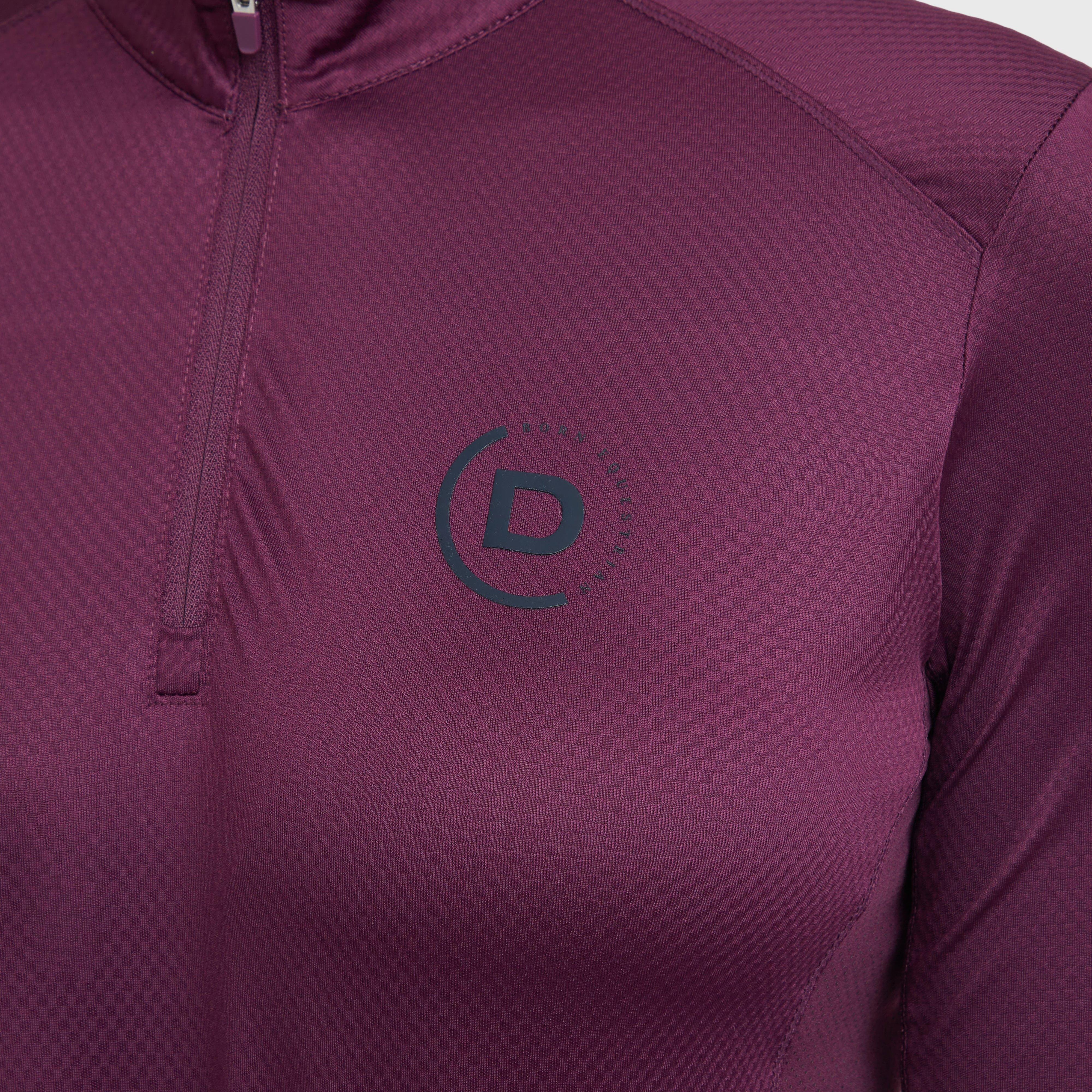 Womens Breathable Long Sleeve Top Purple Violet