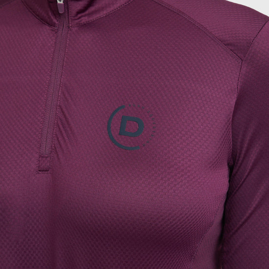 Womens Breathable Long Sleeve Top Purple Violet