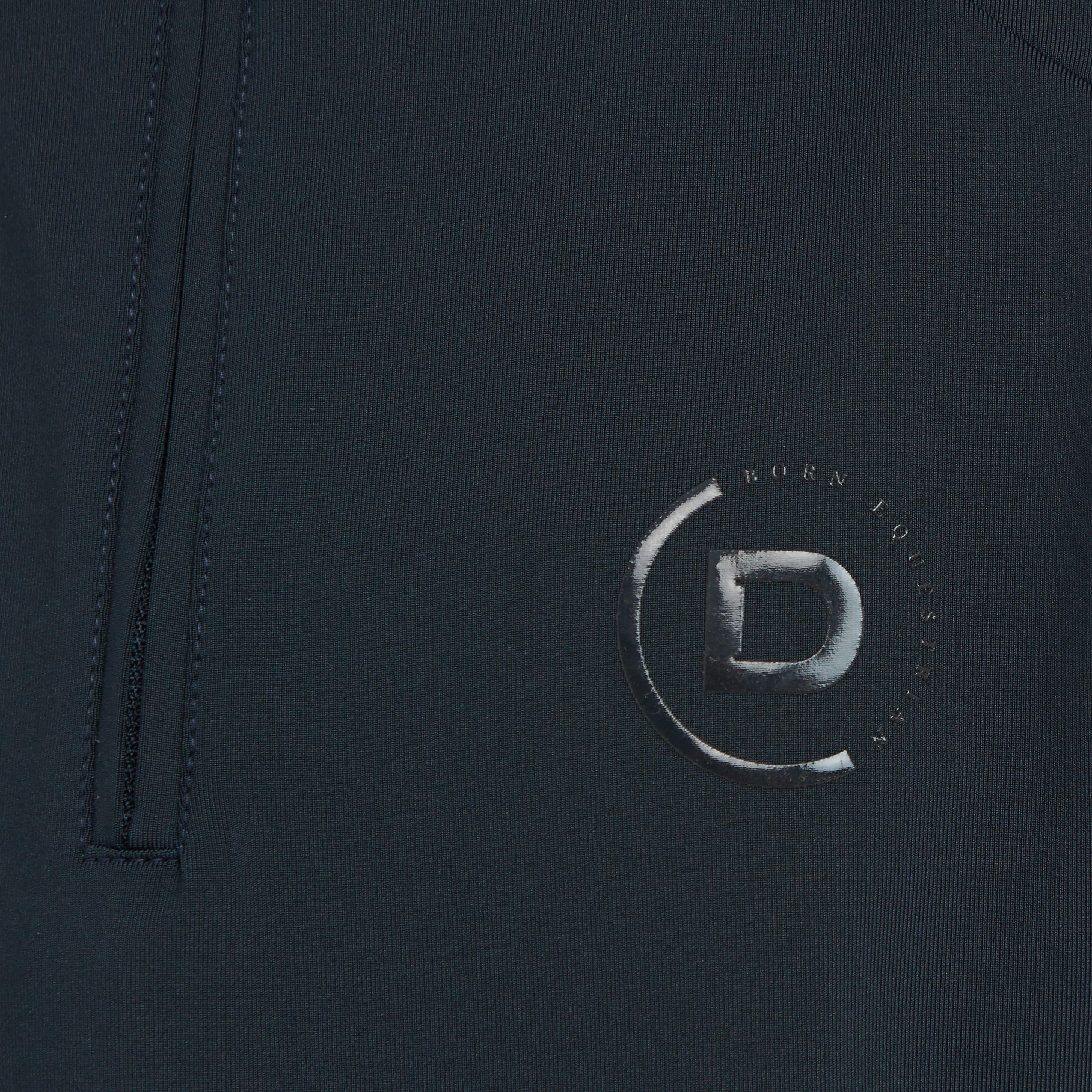 Kids 1/4 Zip Short Sleeve Top Navy