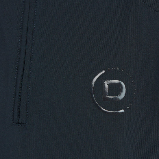 Kids 1/4 Zip Short Sleeve Top Navy