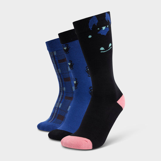 Kids' 3 Pack Socks Cornflower