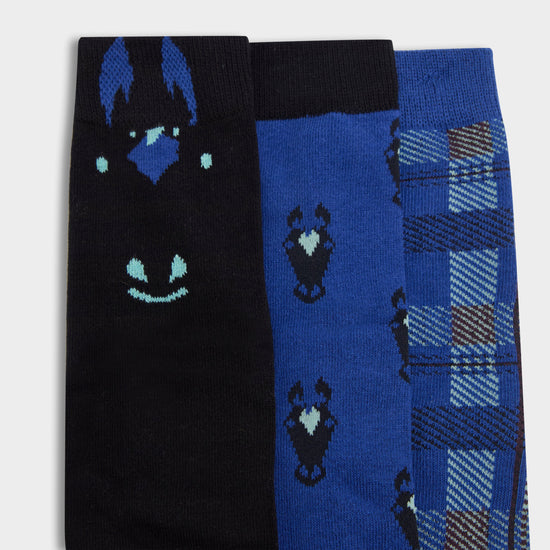 Kids' 3 Pack Socks Cornflower