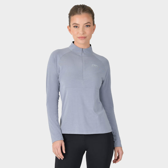 Women's Bamboo Long Sleeve Performance Base Layer Blue