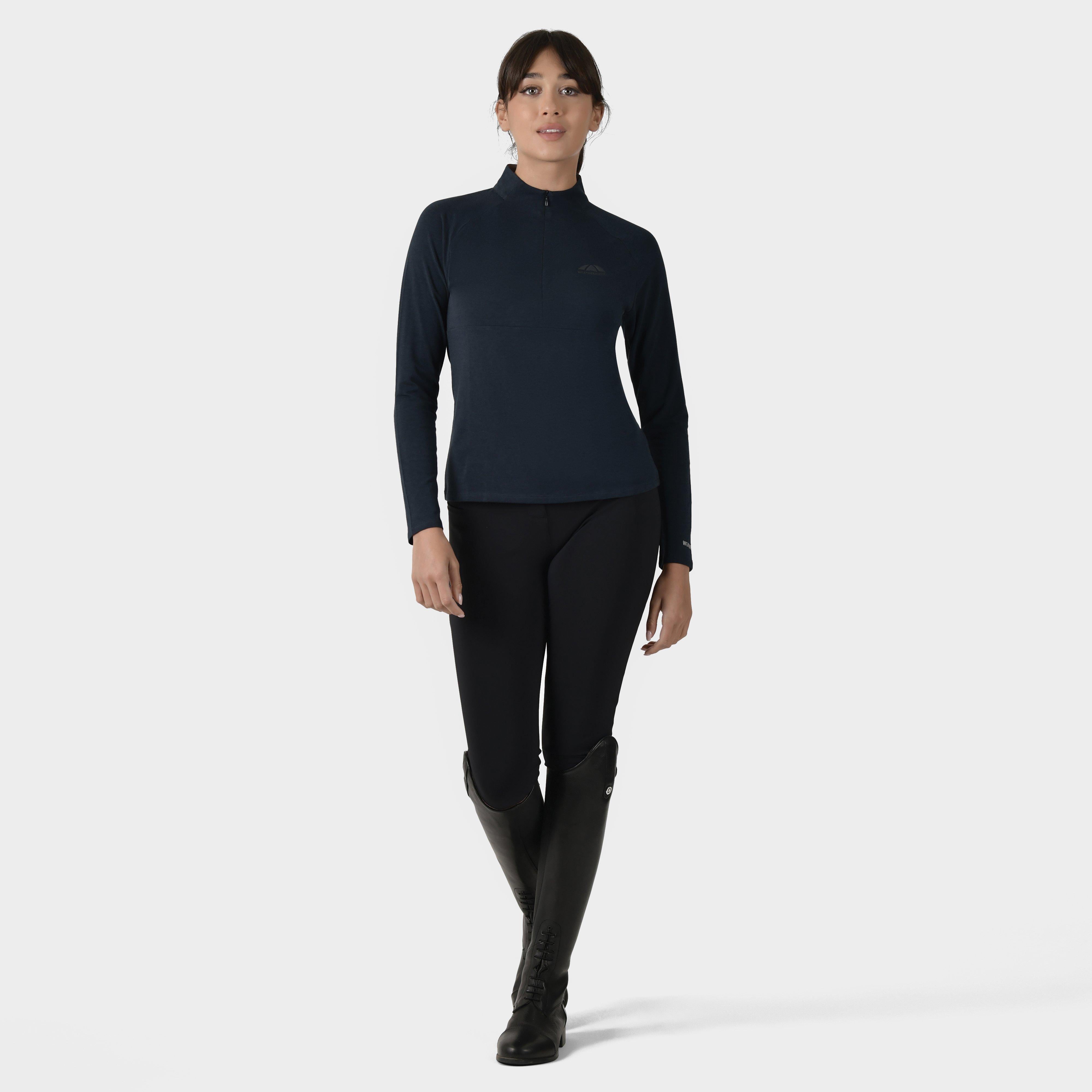 Women's Bamboo Long Sleeve Performance Base Layer Navy