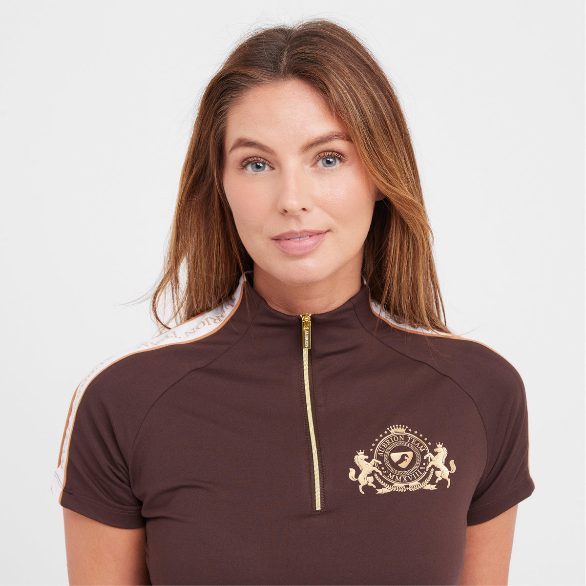 Womens Team Short Sleeved Base Layer Umber