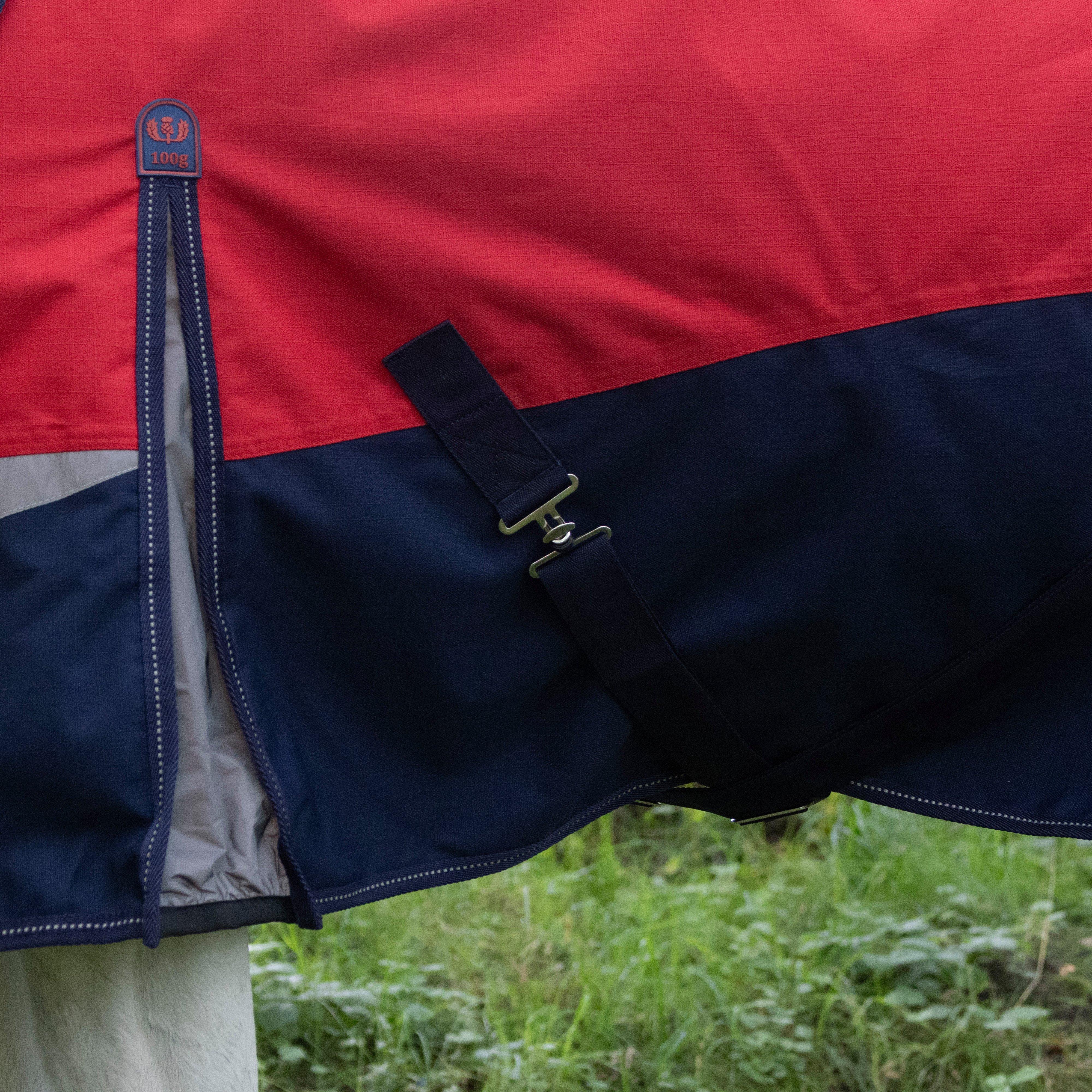 Pro 100g Turnout Rug Red/Navy