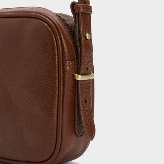 Women's Daphne Leather Crossbody Bag Brown