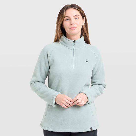 Womens React Half Zip Fleece Sage