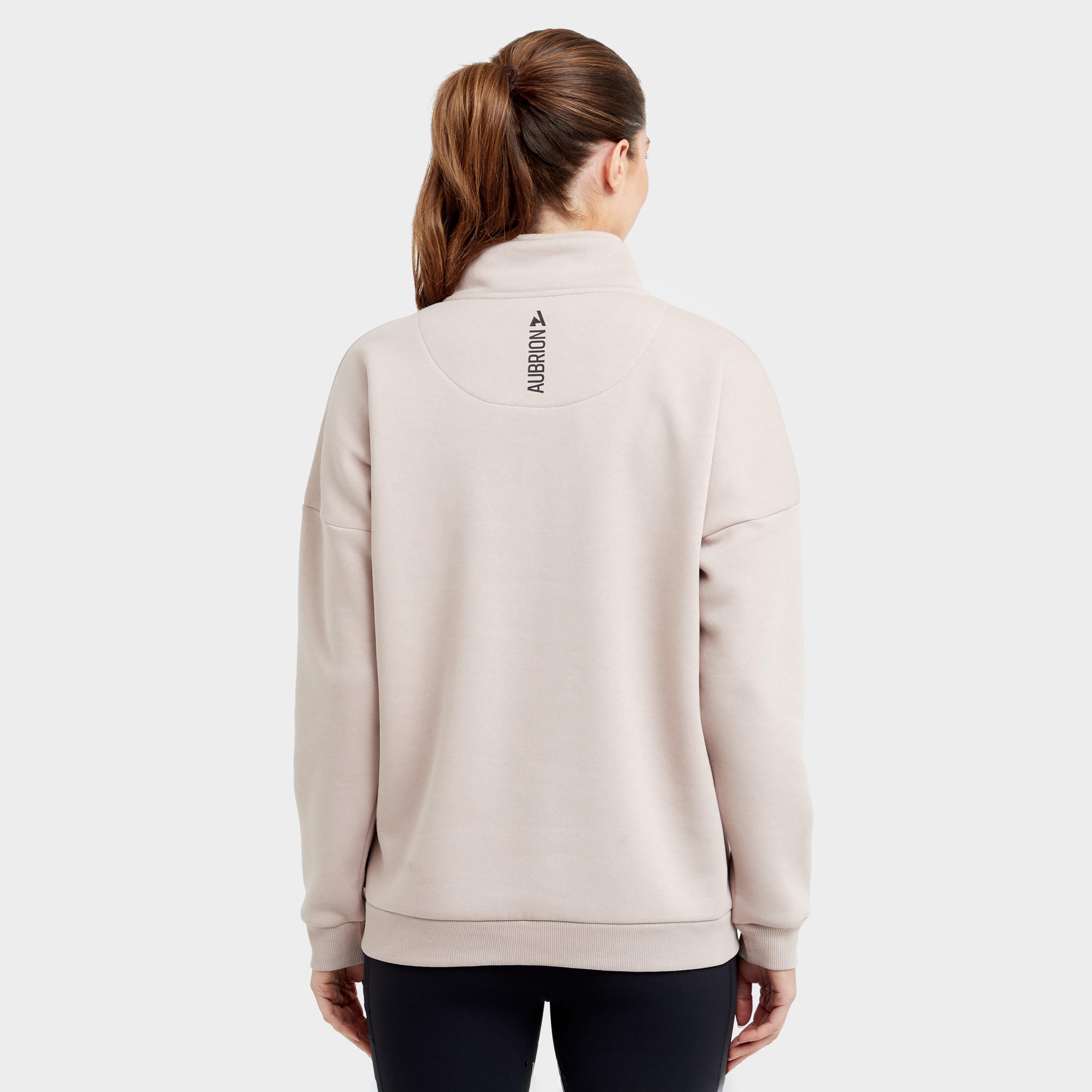 Women's React Half Zip Sweatshirt Sand