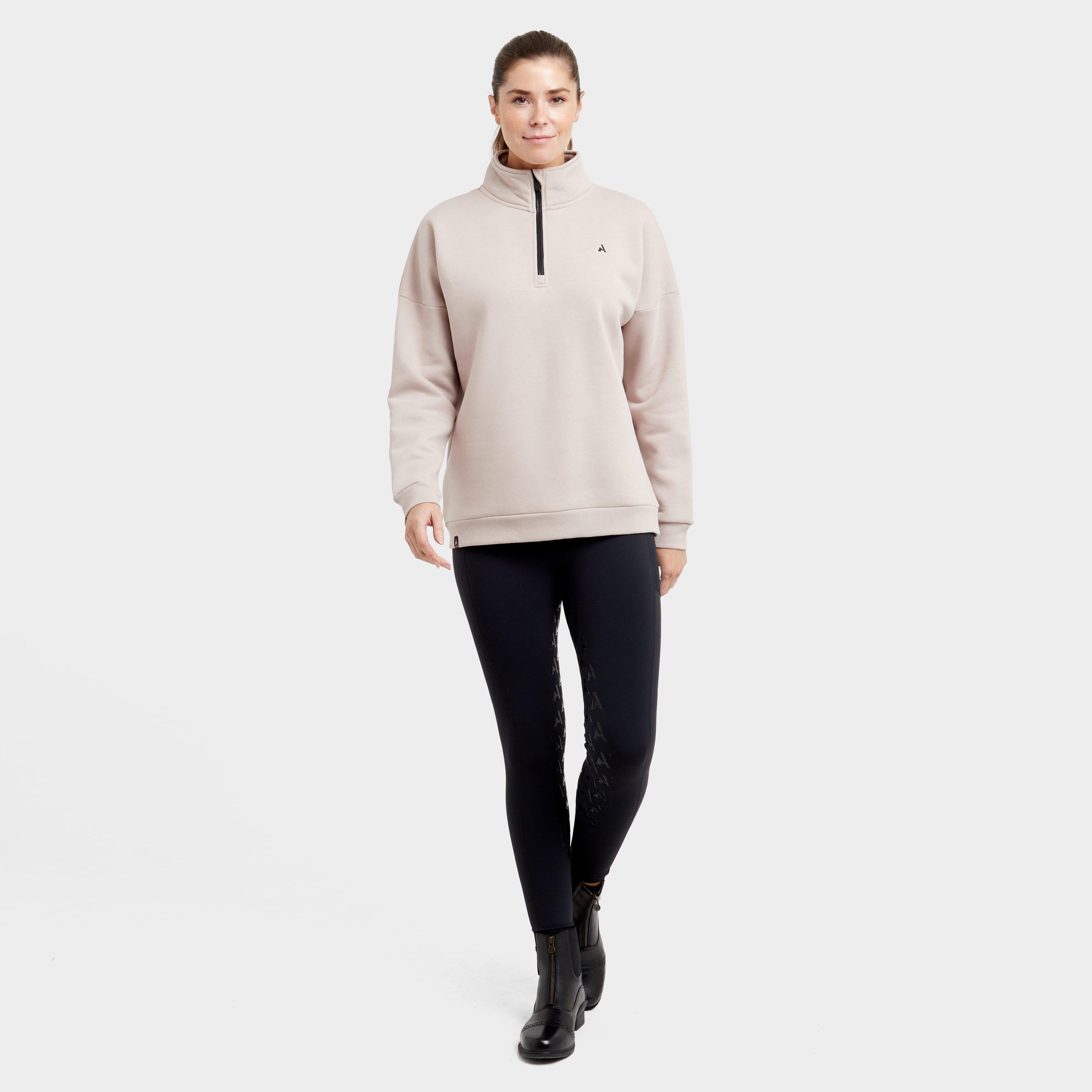 Women's React Half Zip Sweatshirt Sand