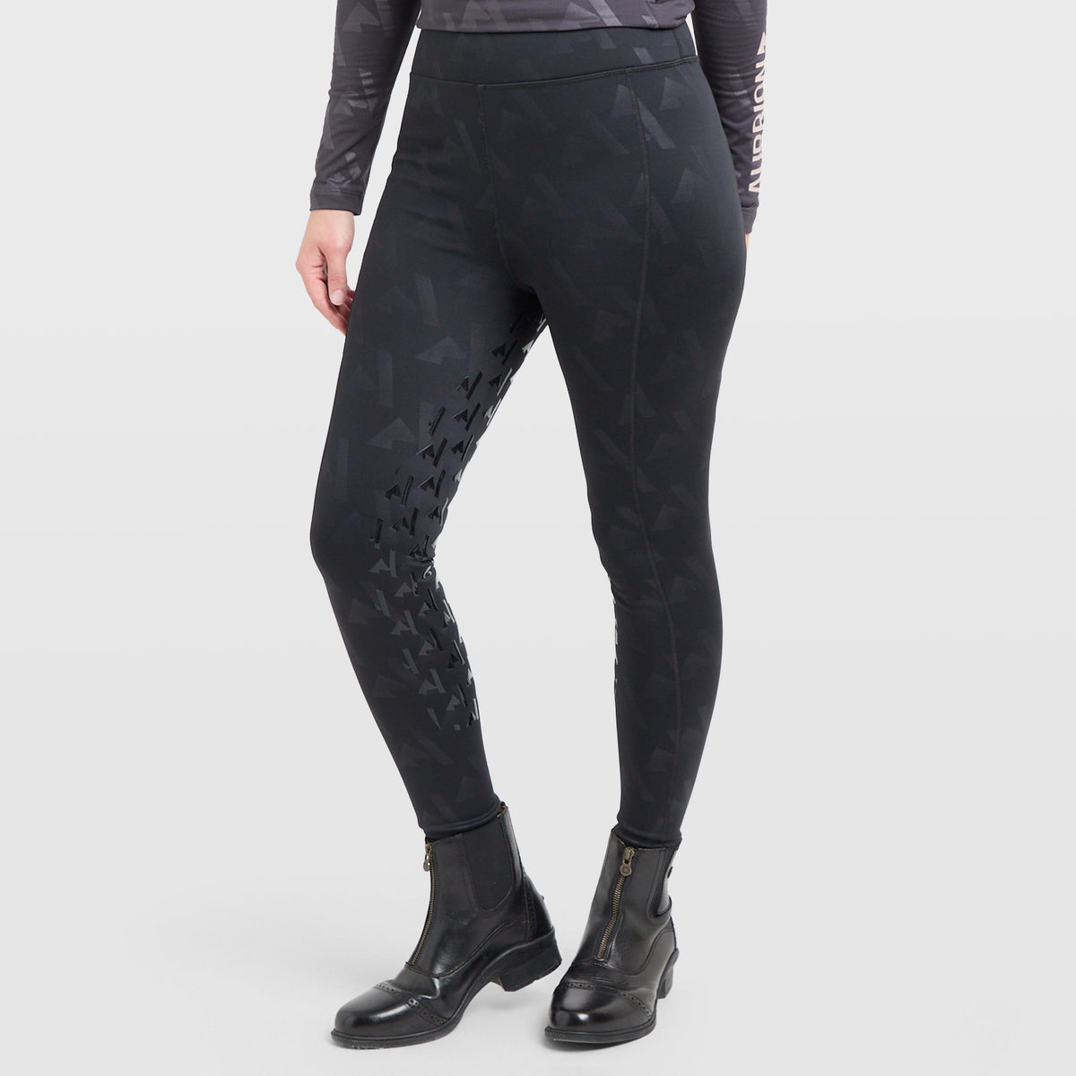 Womens React Winter Riding Tights Shadow