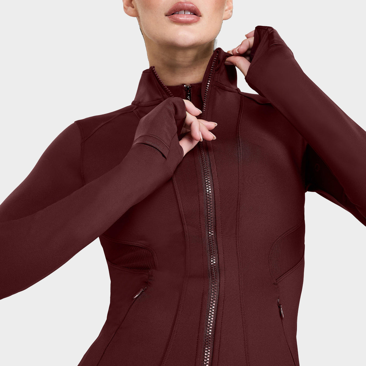Womens Fitted Jacket Cherry