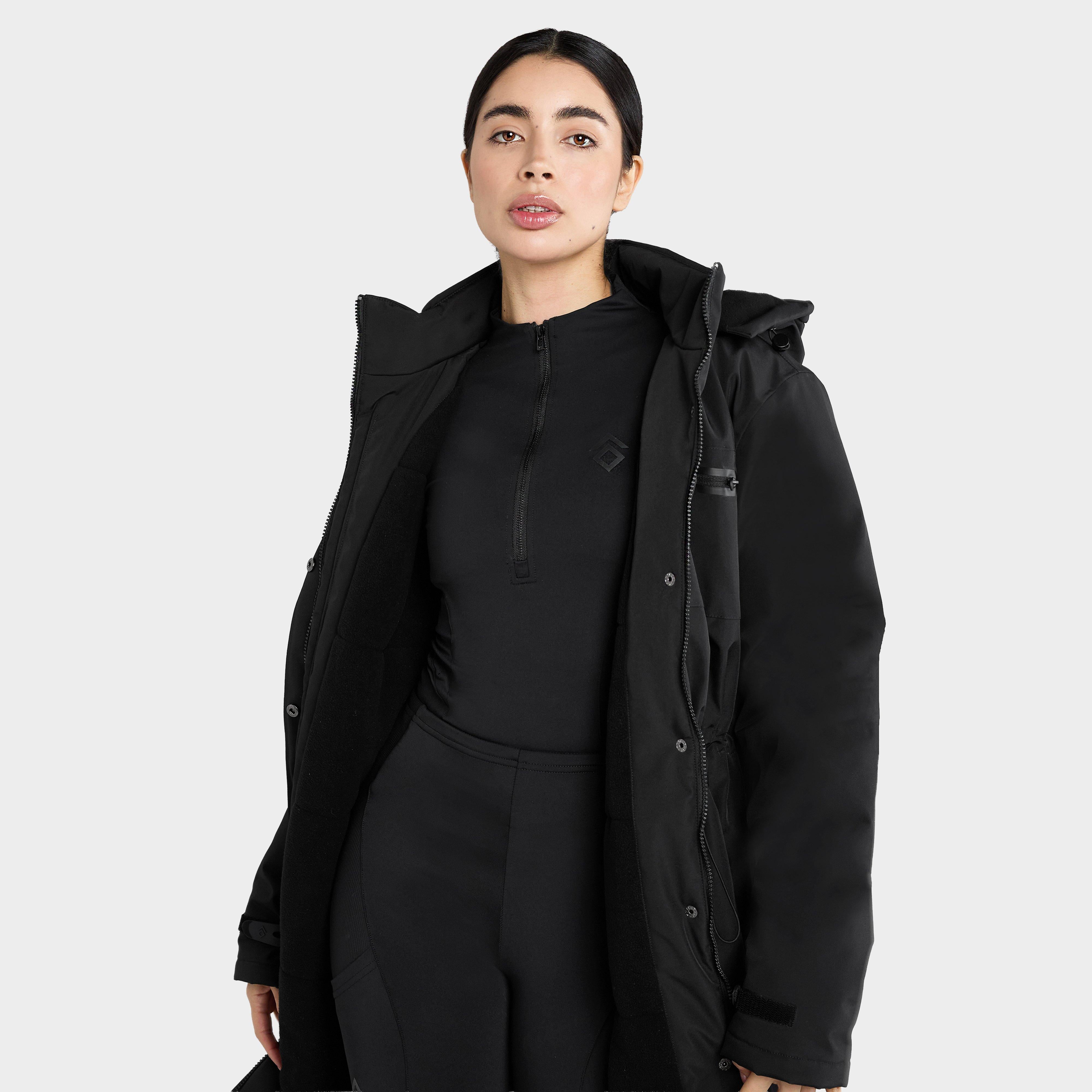 Women's Fleece Lined Waterproof Rain Jacket