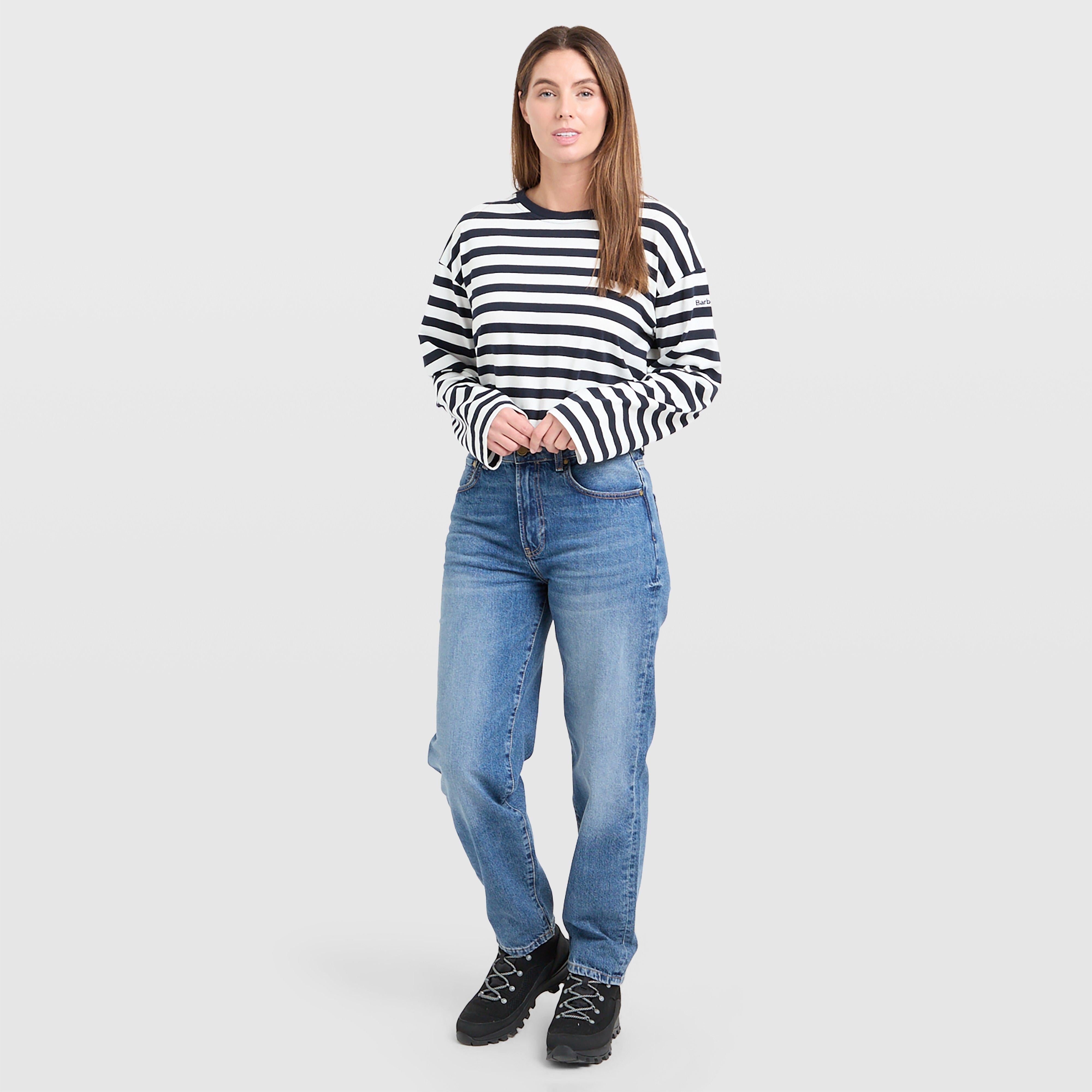 Womens Mid Relaxed Fit Mid-Rise Jeans