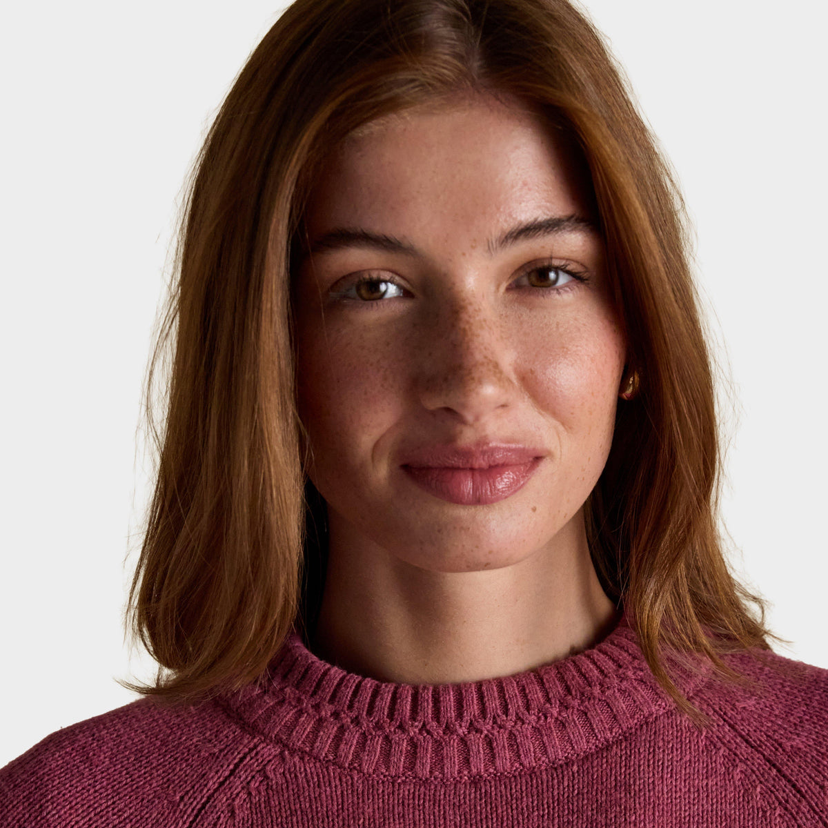 Women's Rutland Pink Intarsia 4x4 Cotton Rich Knitted Jumper