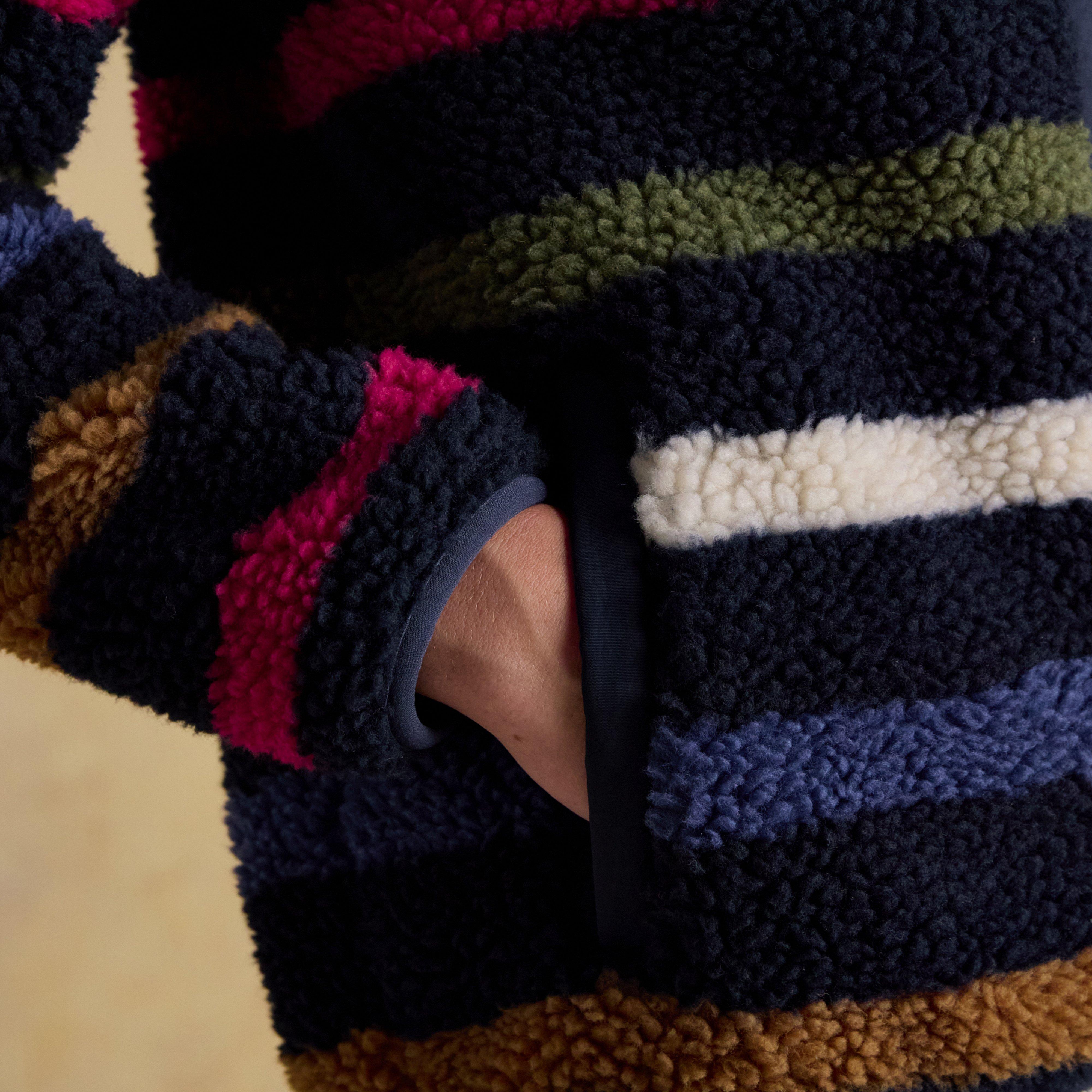 Women's Lottie Multi Stripe Borg Fleece