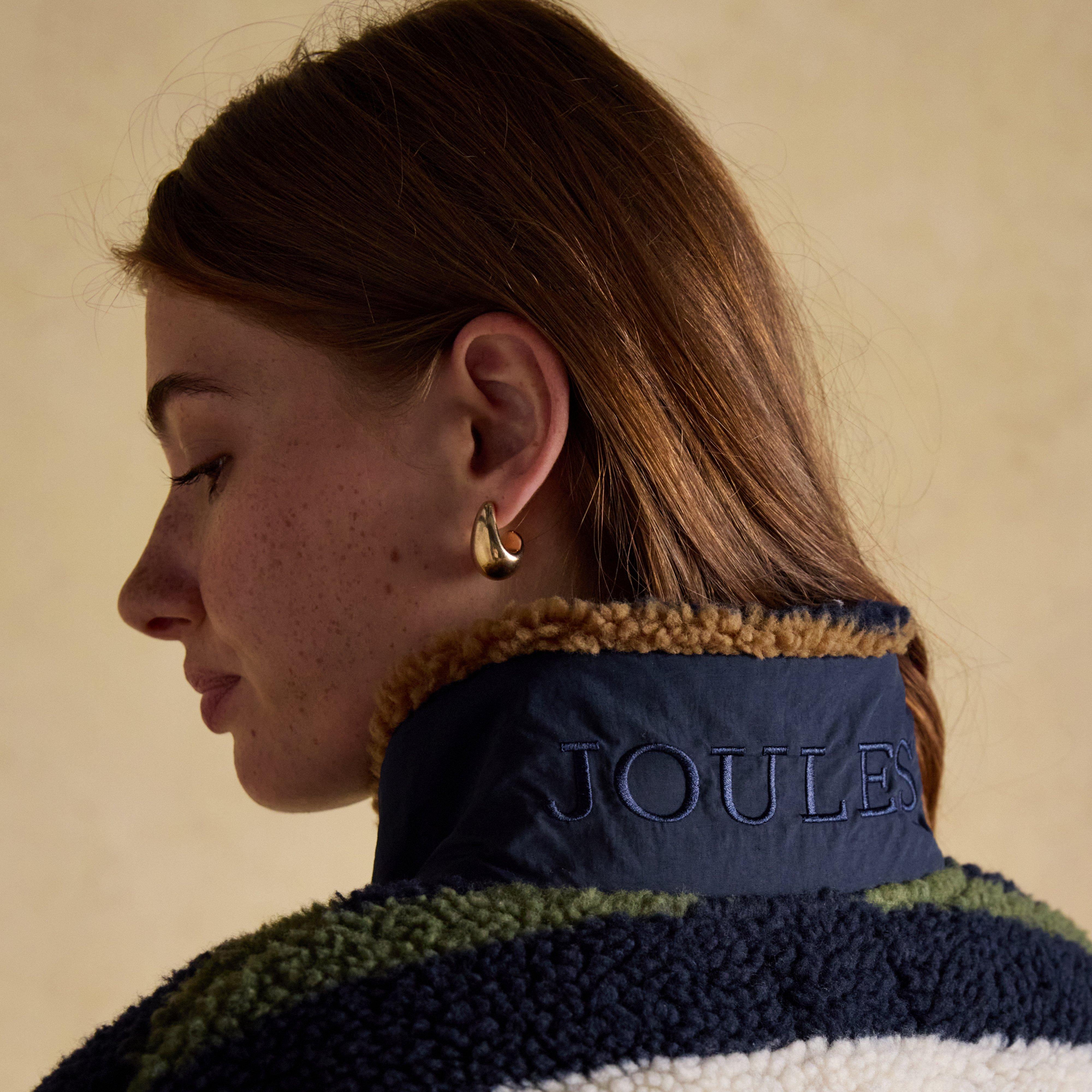 Women's Lottie Multi Stripe Borg Fleece