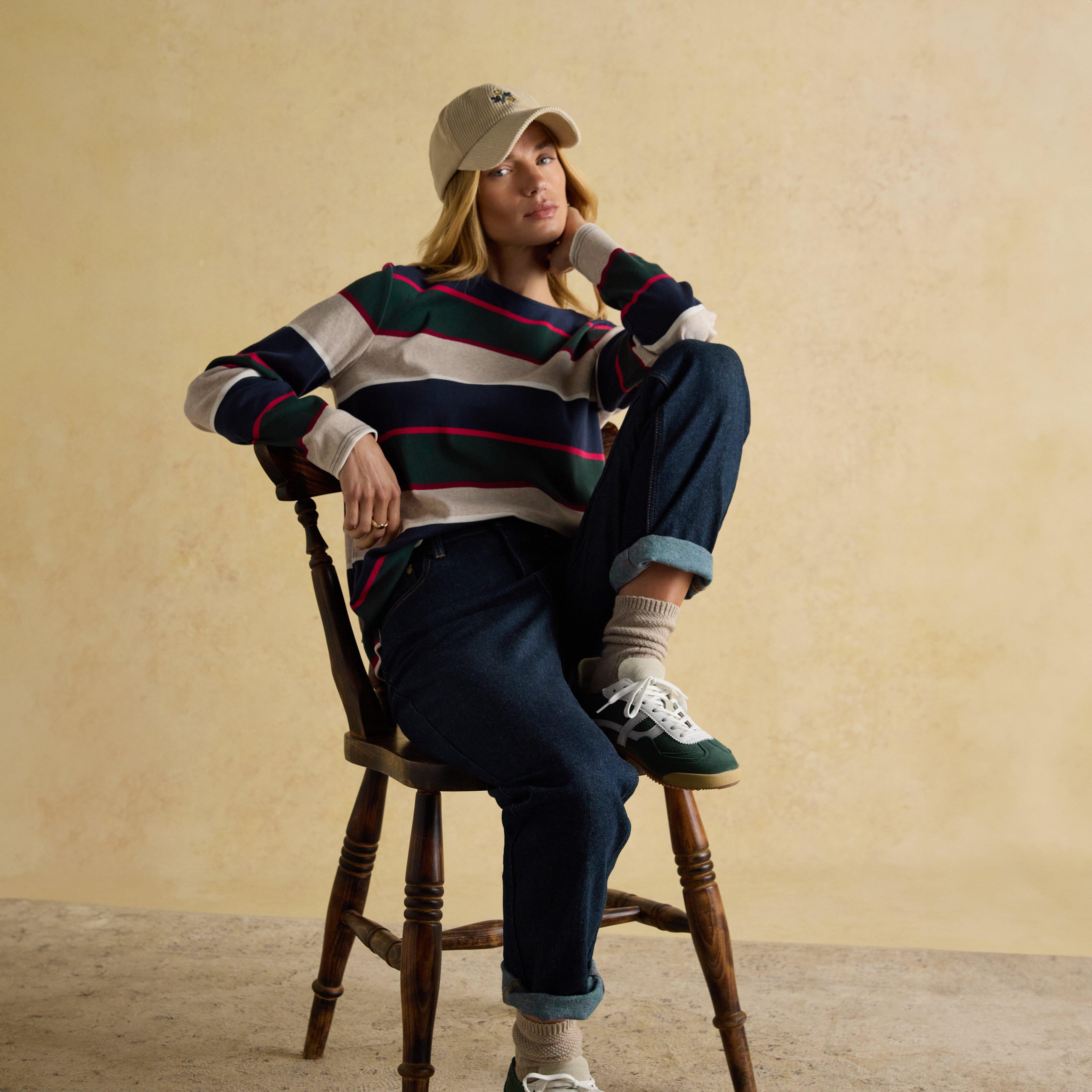 Women's Harbour Boat Neck Breton Top Multi Stripe