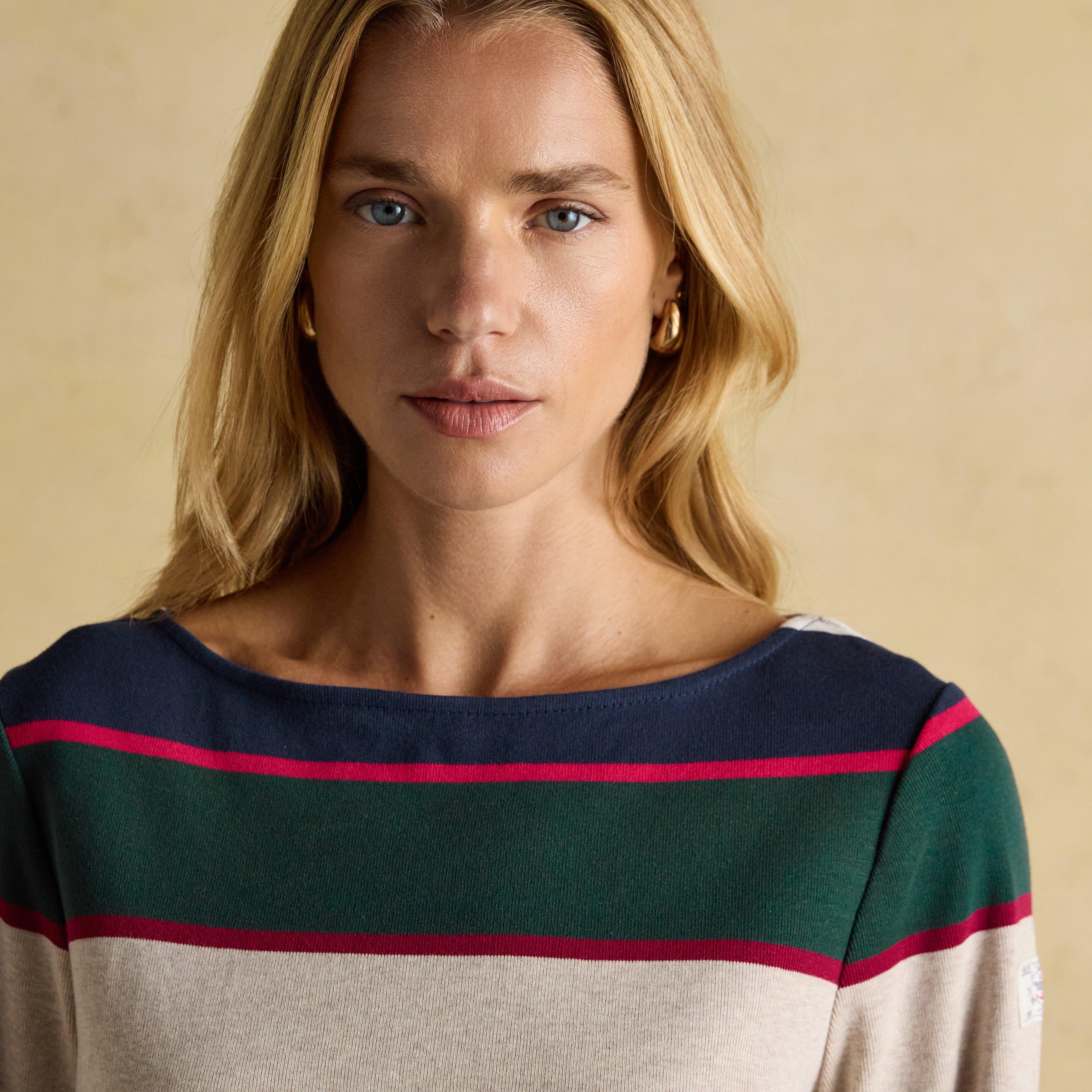 Women's Harbour Boat Neck Breton Top Multi Stripe