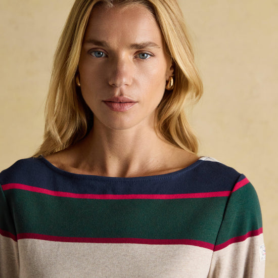 Women's Harbour Boat Neck Breton Top Multi Stripe