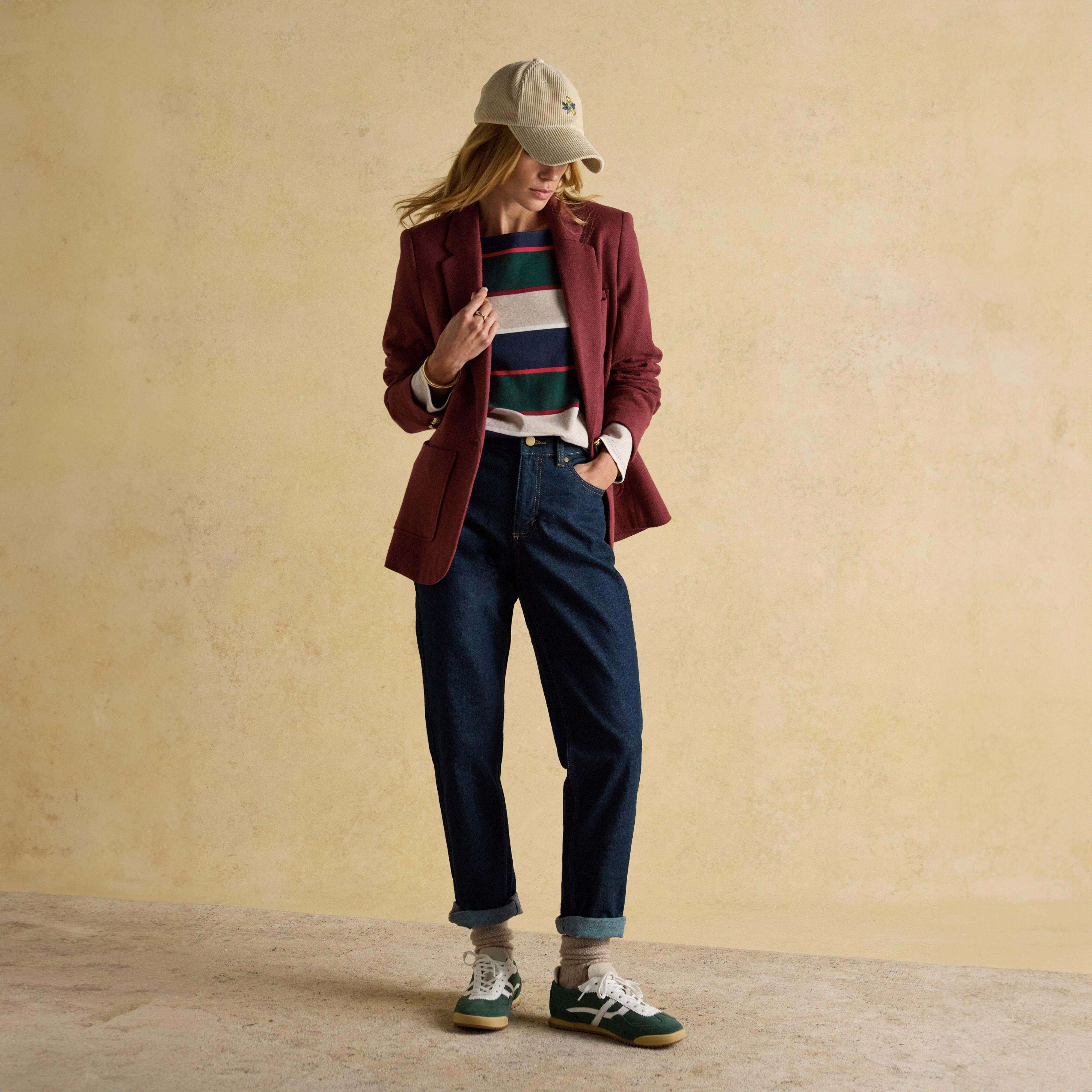 Women's Harbour Boat Neck Breton Top Multi Stripe