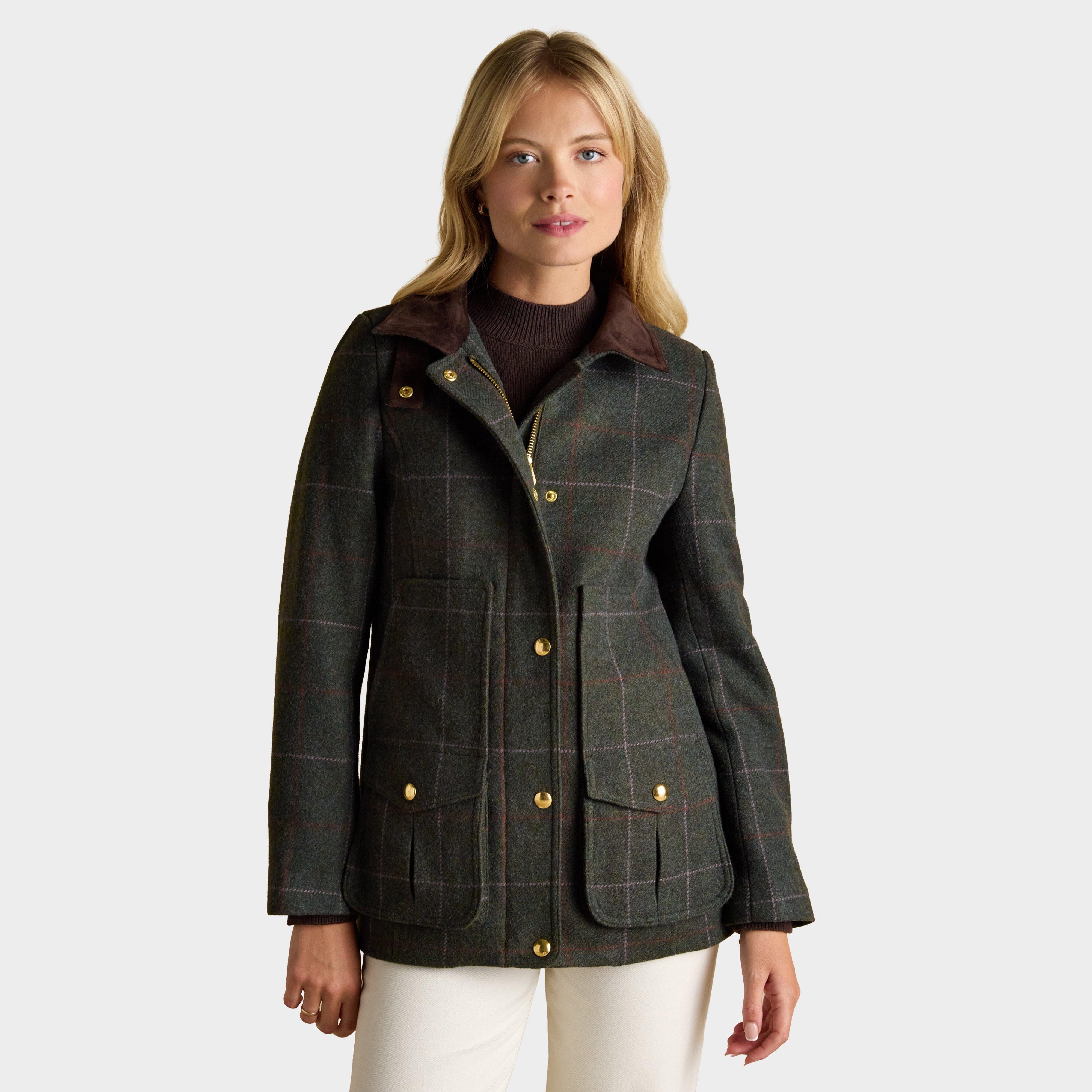 Women's Classic Fieldcoat Tweed Coat Grasmoor