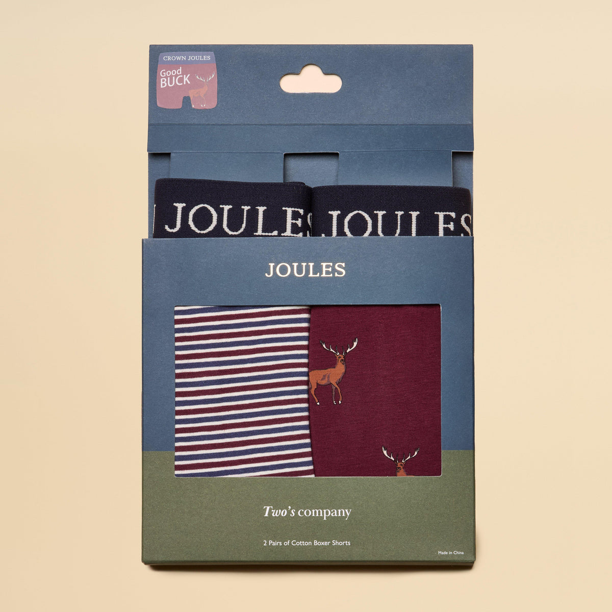 Men's Crown Joules Burgundy