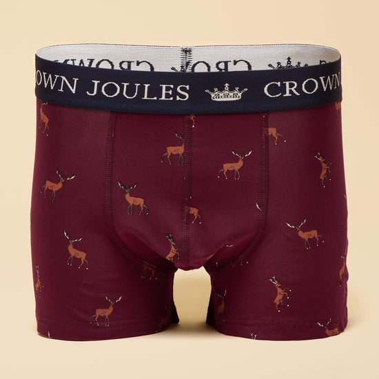 Men's Crown Joules Burgundy