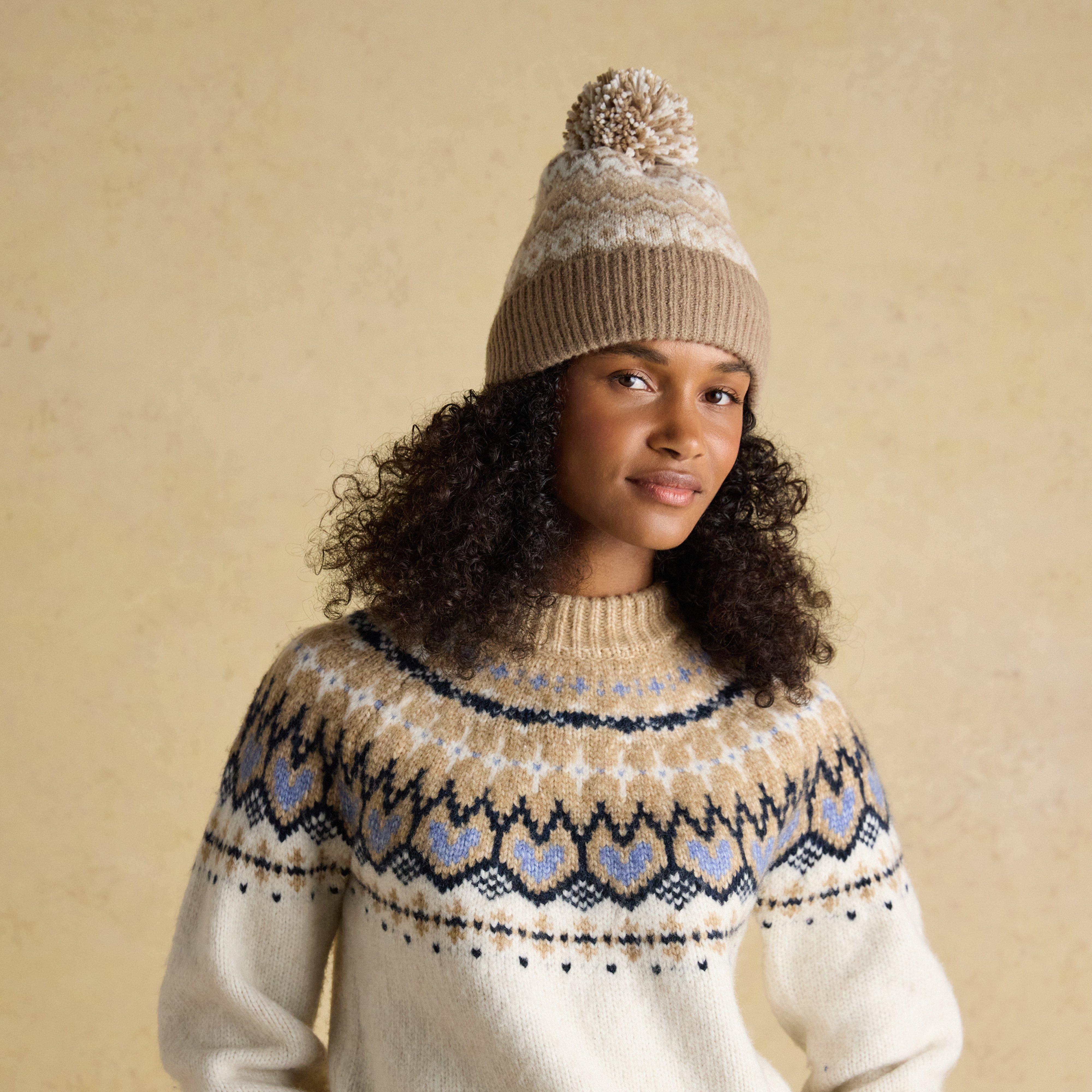 Women's Kara Bobble Hat Beige